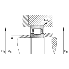 圓柱滾子軸承 N1006-K-M1-SP, 浮動(dòng)軸承，帶錐孔，錐度 1:12，可分離，帶保持架，減少的徑向內(nèi)部游隙，加嚴(yán)公差
