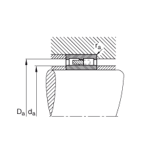 圓柱滾子軸承 NNU4138-M, 浮動軸承，雙列，可分離，帶保持架
